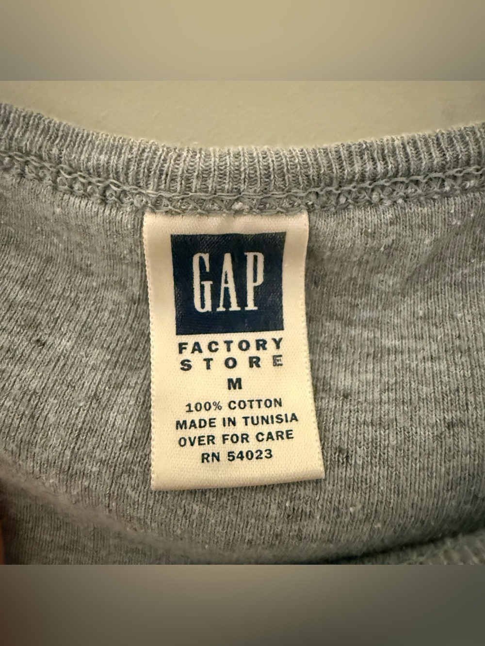GAP Heather Gray Crewneck Tank Y2K Size M